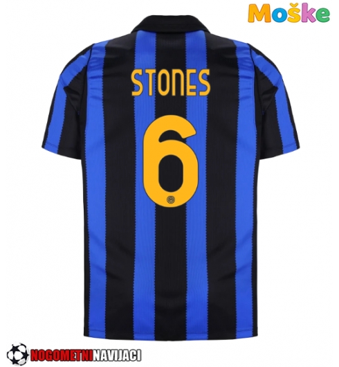 Moške Nogometnih dresov Inter Milan John Stones #6 Domači 2026-27 Kratki rokavi Moške Nogometnih dresov Inter Milan John Stones #6 Domači 2026-27 Kratki rokavi
